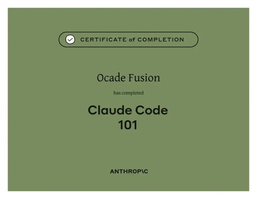 Certification Anthropic Claude Code 101