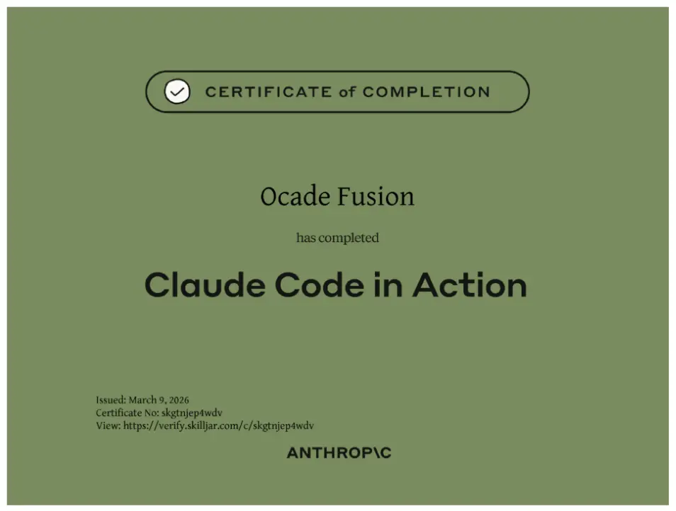 Certification Anthropic Claude Code in Action