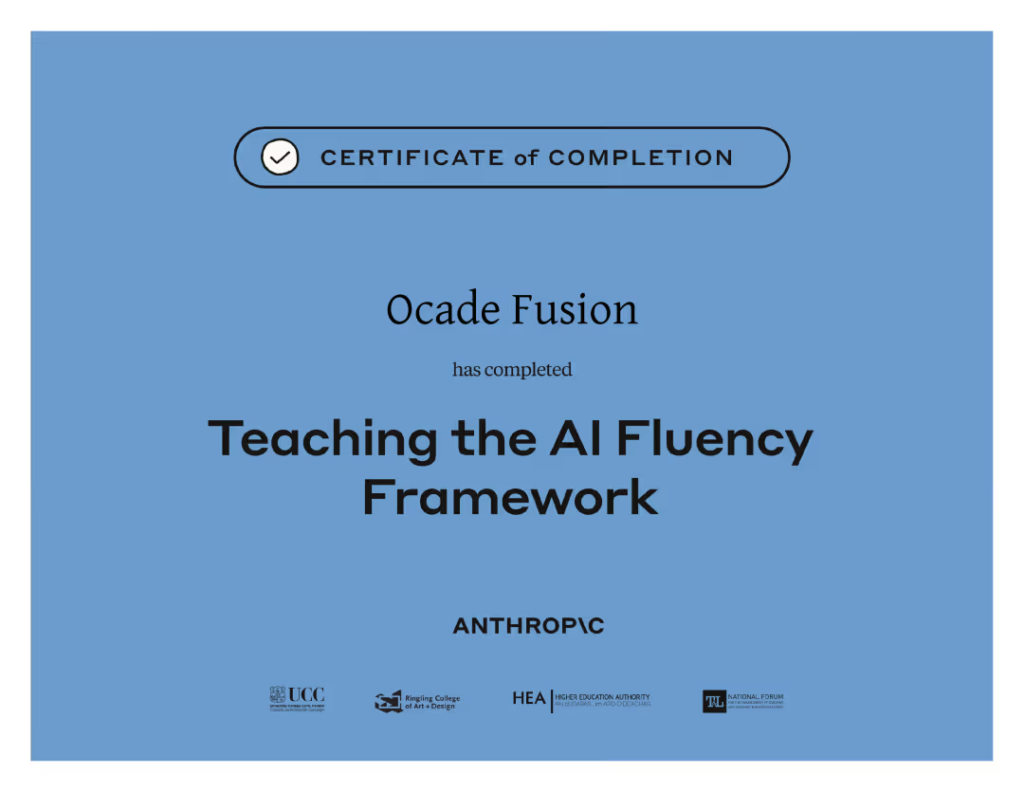 Certification Anthropic Teaching the AI Fluency Framework